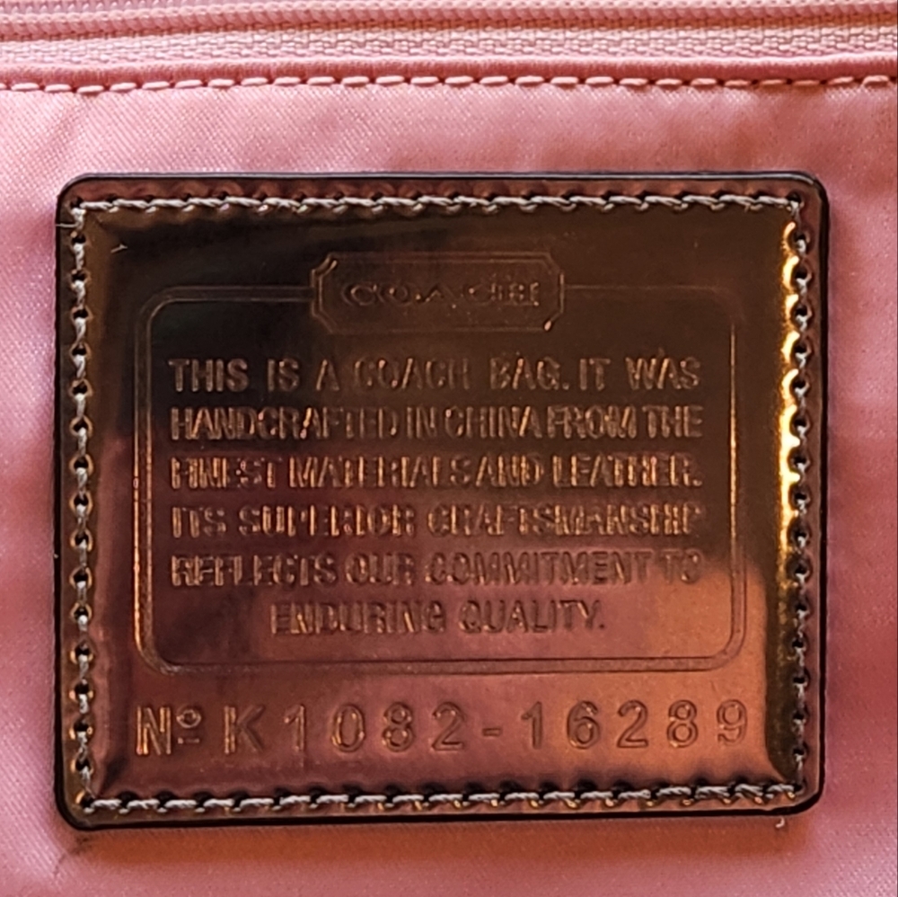 Coach Poppy Black & Gray Signature Tote Bag. - Picture 10 of 12